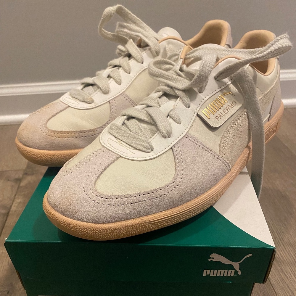 PUMA Palermo white shoes